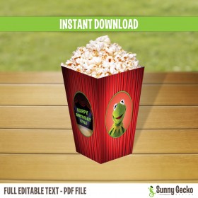 Muppets Birthday Mini Popcorn Boxes